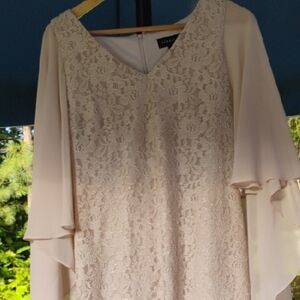 Scarlett Cream Lace Long Sleeve Dress